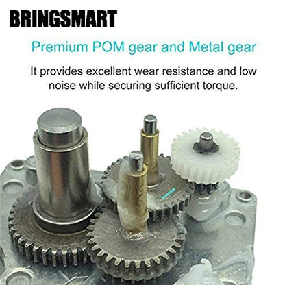 BRINGSMART 24V 260rpm DC Worm Gear Motor Self-Locking Mini Engine Turbine - size: 24V 260rpm