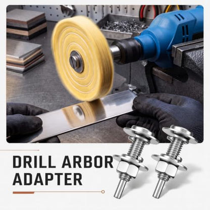 Shimeyao 2 Pcs Drill Arbor Mandrel Adapters 1/4" Shank 1/2" Threads