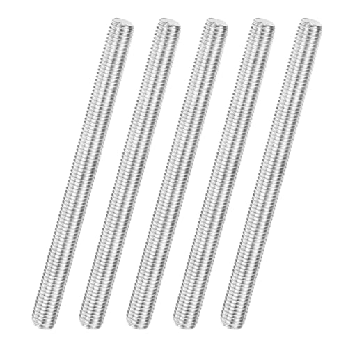 M METERXITY 5Pcs Fully Threaded Rod M12x150mm Right Hand Thread Bar Studs - size: M12x150mm