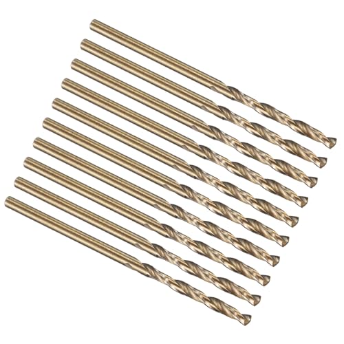 PATIKIL 2mm Drill Bit M35 Cobalt 5% High-Speed Steel for Metal 10 Pack - size: 2mm
