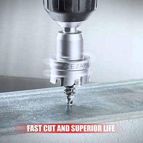 EZARC Carbide Hole Saw Heavy Duty, Hole Cutter for Stainless Steel, Sheet Metal 1-7/8" 48mm - size: 1-7/8" | 48mm, style: Single Pack