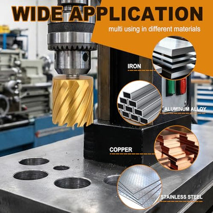 1-7/16"x1 HSS Annular Cutter，Diameter 1-7/16"，Cutting Depth 1" - size: 1-7/16x1"