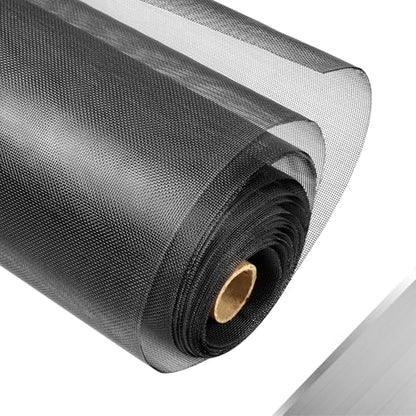 304 Stainless Steel Mesh Window Screen Roll,35IN x 10FT - color: Black, size: 35IN x 10FT