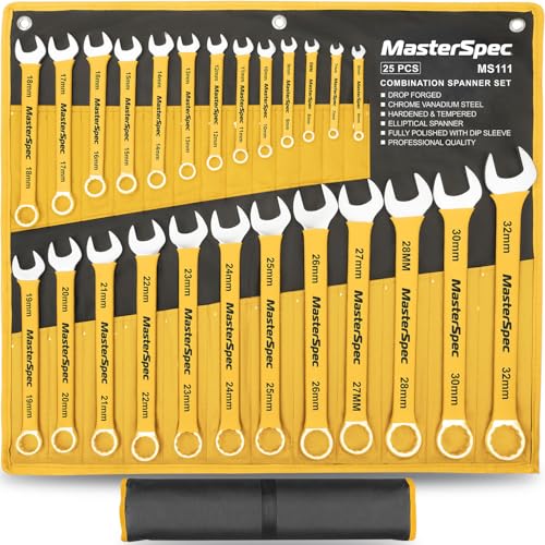 25-Piece Combination Spanner Set - Open End & Box End Wrench