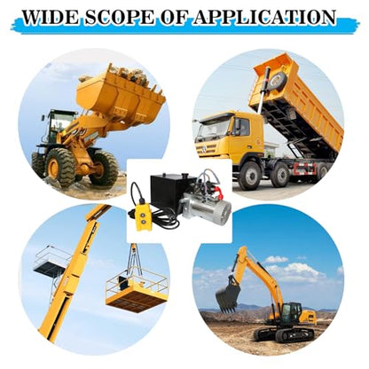 Electric Hydraulic Pump,6 Quart Double Acting Hydraulic Pump - size: 6 Quart Double