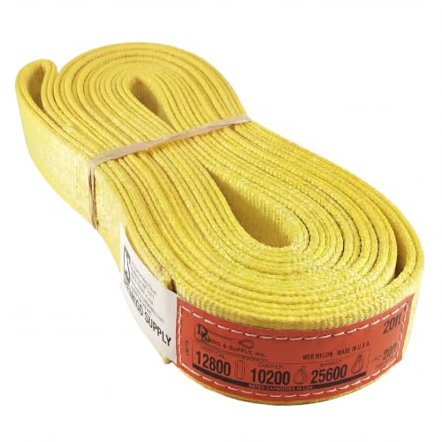DD Sling 2" x 20' Nylon Endless Lifting Sling – USA Made - size: 2"x20'