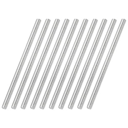 uxcell 10Pcs Fully Threaded Rod M2.5 x 0.45mm Pitch 45mm/1.8 Inch Threaded - size: M2.5x0.45mmx45mm