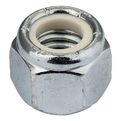 3/8"-16 (100 Pack) Nylock Hex Nuts, Grade 2, Nylon Insert Locknut by Makers Bolt - size: 3/8"-16 (100 pack)