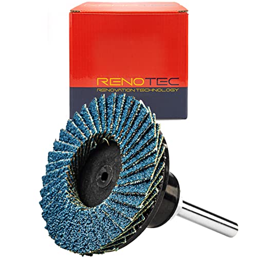 30 Pcs 2 Inch Mini Flap Disc, Zirconia High Density, with 1 Pcs 1/4 inch Shank Holder, for Metal Grinding, for Angle Die Grinder (80 GRIT) - style: Flap Disc #80