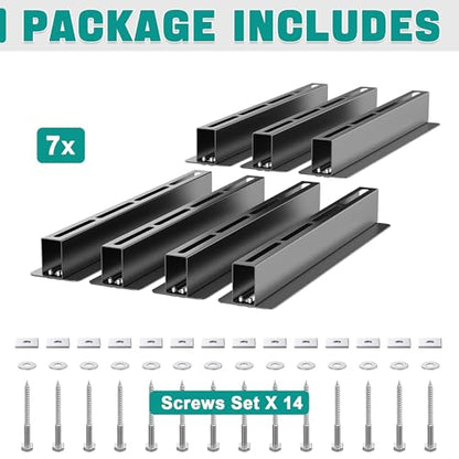 EVERHANGER Ceiling Storage Rack, Heavy Duty Overhead Storage Rack - style: For 6 Bins