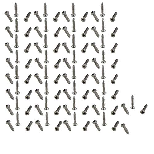 XunLiu M1.4X8mm 304 Stainless Steel Self-Tapping Screws 100 Pack - size: M1.4X8mm