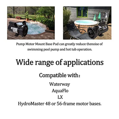 Pool Pump Pad Anti-Vibration Hot Tub Pump Motor Mount Base Pad for Quiet