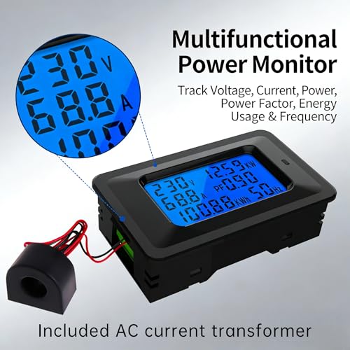 Digital Multimeter Power Monitor 100A AC 110-250V