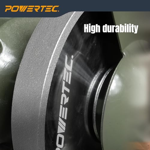 POWERTEC CBN Grinding Wheel 6 Inch 180 Grit, 1" Wide, 1/2" Arbor – Bench Grinder Sharpening Wheel for HSS Tools, Lathe Chisels, and Woodturning Tools (15704) - style: CBN, 6" x 1", 180 Grit, 1/2" Arbor
