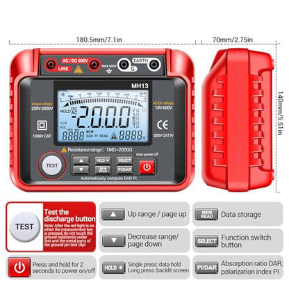 Multimeter, Megohmmeter Insulation Tester, Megohmmeter