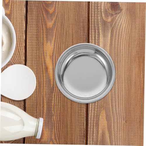 Stainless Steel Tea Bag Coasters 6 Pack Round Drip Saucers