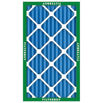 Filterbuy 10x25x2 Air Filter MERV 13 Smoke & Allergy Defense (4-Pack) - size: 10x25x2
