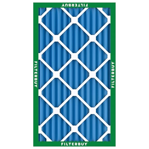 Filterbuy 8x24x2 Air Filter MERV 13 Smoke & Allergy Defense (4-Pack) - size: 8x24x2