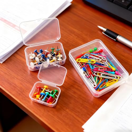 LJY 28 Plastic Boxes, 3 Sizes for Beads - color: Clear