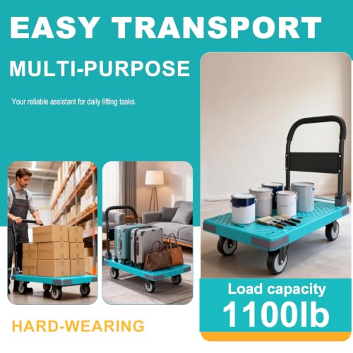 Heavy Duty Foldable Cart, 1100 Lbs Capacity