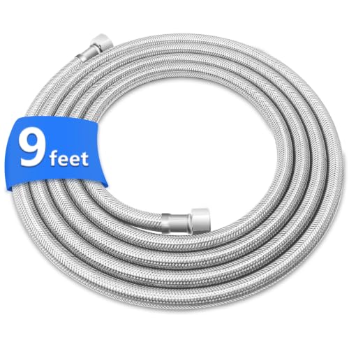Dishwasher Water Supply Line - 9 FT Foodgrade PEX Inner Hose with 3/8" End - size: 9 ft