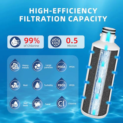 LT1000P ADQ747935 Water Filter 6-Month Replacement for LG LT1000P/PC/PCS ThinQ Water Filter AGF80300704,LRFS28XBS,LRFLC2706S,LRMXS2806S,LMXS28626S,LFXS26973S,LFXC22526S,3 Combo Set