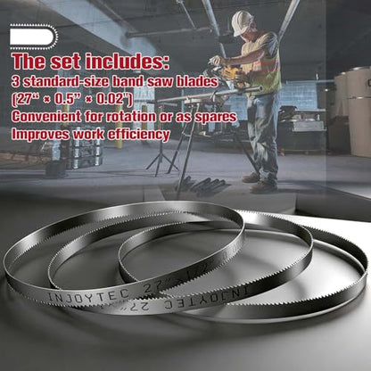 27 Inch Bandsaw Blades 8/12 TPI Sub-Compact Portable Saw Blades - size: 8/12T