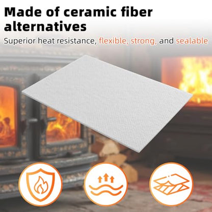 High Temperature Gasket Paper Thick Ceramic Fiber Alternative, 2100F Rated
