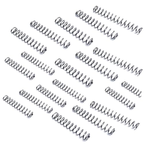 150pcs Compression Spring, 304 Stainless Steel Small Spring (0.3 * 4 * 25mm), 4mm OD, 25mm Length, 0.3mm Wire Diameter - size: 0.3*4*25mm