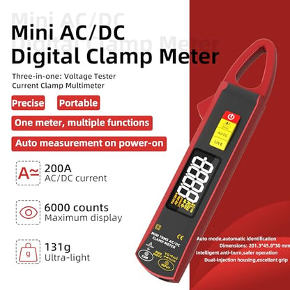 BSIDE UX2 Digital Clamp Meter 200A AC/DC Current clamp