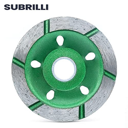 3 Inch Diamond Cup Grinding Wheel Large Grinding Segments for Angle Grinder, for Granite, Stone, Marble, Masonry, Concrete - size: 3-Inch