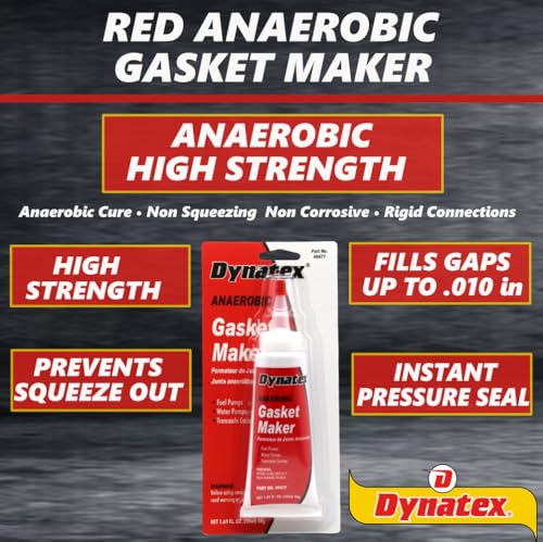 Dynatex Red Anaerobic Gasket Maker 1.69 oz Tube (1 Pack)
