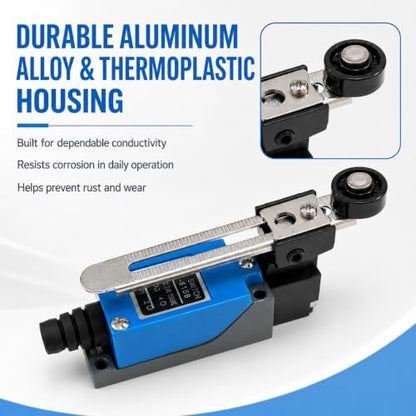 Adjustable Roller Lever Arm Limit Switch NC-NO CNC Mill Router ME-8108 2Pcs