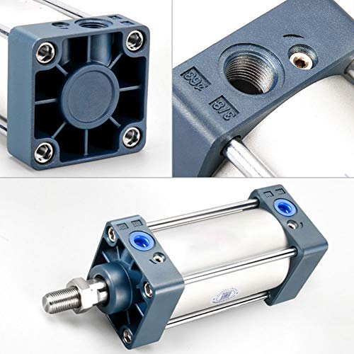 Beduan Pneumatic Air Cylinder SC 63 x 200 Screwed Piston Rod Dual Action 63mm Bore 200mm Stroke - size: SC 63 X 200
