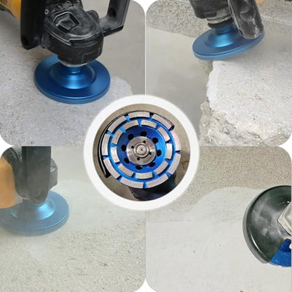 5 inch Diamond Cup Grinding Wheel,7/8"-5/8" Arbor Concrete Grinder Wheel Double Row for Concrete Masonry Granite Marble Stone(7/8"-5/8") - style: 5 Inch