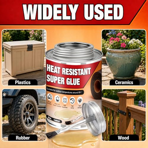 High Temperature Super Glue Bond Plastic Leather Paper Wood Outdoors