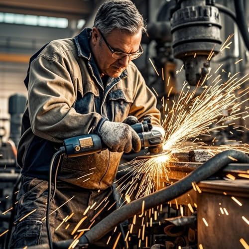 5/8"-11 Angle Grinder Extension Shaft Connecting Rod with Grinder Adjustable Spanner Wrench Flange Nut Set for Bosch Milwaukee Dewalt Makita Metabo Ryobi Black Decker (3"+4"+5.5") (Rod) - style: Rod