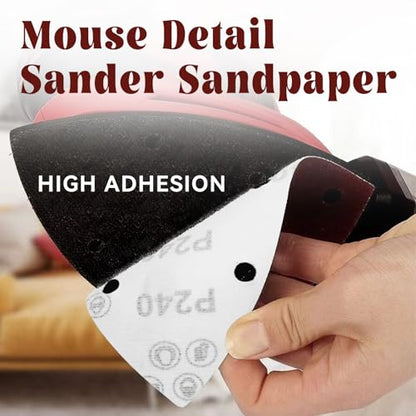 60 Pcs 240 Grit Mouse Sandpaper, Aluminum Oxide Mouse Sanding Pads - size: 240 Grit