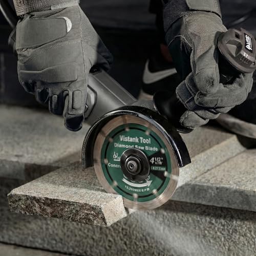 Diamond Blade for Angle Grinder 2-Pack 4.5 Inch, Cutting Discs 4 1/2 Inch, Segmented Concrete Cutting Blade for Masonry Stone Brick Granite, 7/8 Arbor Dry Wet Cut