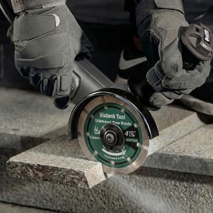 Diamond Blade for Angle Grinder 2-Pack 4.5 Inch, Cutting Discs 4 1/2 Inch, Segmented Concrete Cutting Blade for Masonry Stone Brick Granite, 7/8 Arbor Dry Wet Cut