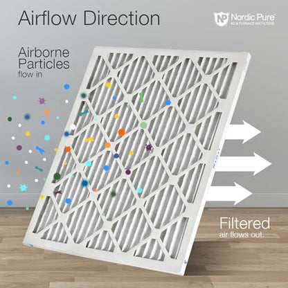 Nordic Pure 16x25x1 Pleated MERV 13 Plus Carbon Air Filters 6 Pack - style: MERV 13 + Carbon