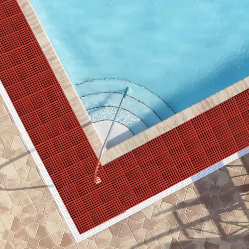 Agfabric 24x48x1in Fiberglass Grating Cover, Heavy Duty FRP Cover for Car Wash, Trench Drain, Driveway Patio Drain Channel, Wearproof, Rustless, Prevent Debris Blocking Channels, Red, 1pc - color: Red, size: 2ftx4ft x 1in