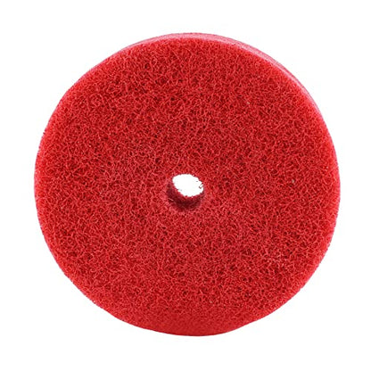 10Pcs Nylon Fiber Polishing Buffing Wheels 75mm/3" Deburring Wheel for Grinder Buffing Machine, Polishing Disc Wheel, Red - style: 3", 10Pcs, Red