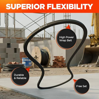 PIX A19/4L210 Wrapped V-Belt, 21" OC x 1/2" W, Pack of 2 - size: A19/4L210-2P