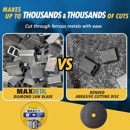 9" Diamond Saw Wheel for Metal Cutting, 1 PC - size: 9"