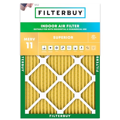 Filterbuy 6x12x1 Air Filter MERV 11 Pet & Allergy Defense (1-Pack) - size: 6x12x1