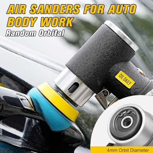 SI FANG 1'' 2'' 3'' Mini Random Orbital Air Sander Kit, Pneumatic Polisher - style: 1"2"3" Buffer&Sander Kit