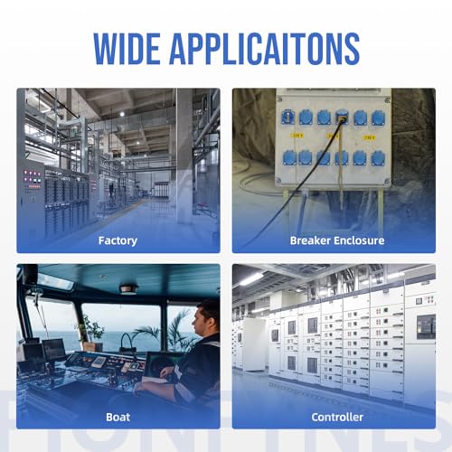 12PCS 1/2'' NPT Cable Gland Waterproof Adjustable 6-12mm/0.24-0.47inch Nylon Cable Glands Joints with Gaskets (1/2'', 12PCS) - size: 1/2'' NPT 12pcs