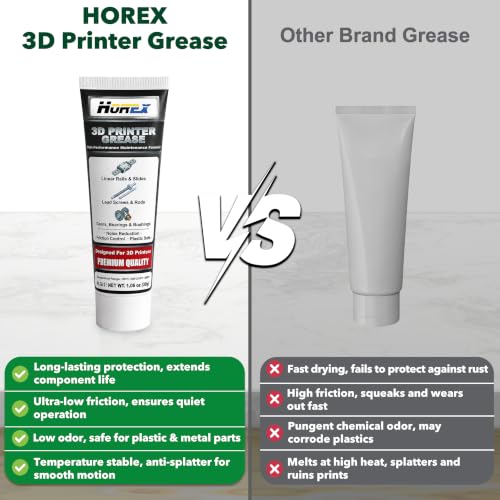 3D Printer Grease 1oz Lead Screw Gear Rail Lubricant Reduce Noise