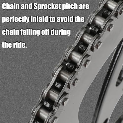 YOXUFA #35 Chain for Mini Bike Coleman CT100U CC100X Baja Doodle Bug DB30 Motovox MBX10 MBX11 Mega Moto MM-B80 105cc Predator 79cc 97cc 100cc Engine Powersports Parts with Chain Breaker - 140 Links - size: 140 Links + chain breaker
